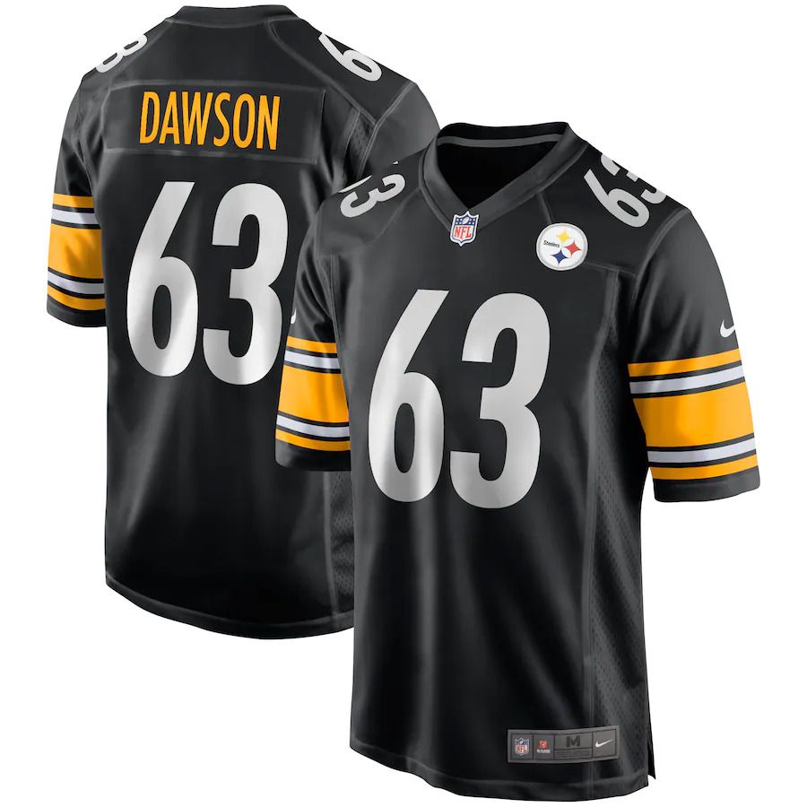 Men Pittsburgh Steelers #63 Dermontti Dawson Nike Black Game Retired Player NFL Jersey